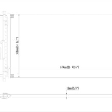 YHA A/C Air Condition Condenser All Aluminum without Oil Cooler for C1500 C2500 C3500 K1500 K2500 K3500 Suburban 1500 2500 4.3L 5.0L 5.3L 5.7L 6.0L 6.5L 7.4L 8.1L 16mm Core CU4720