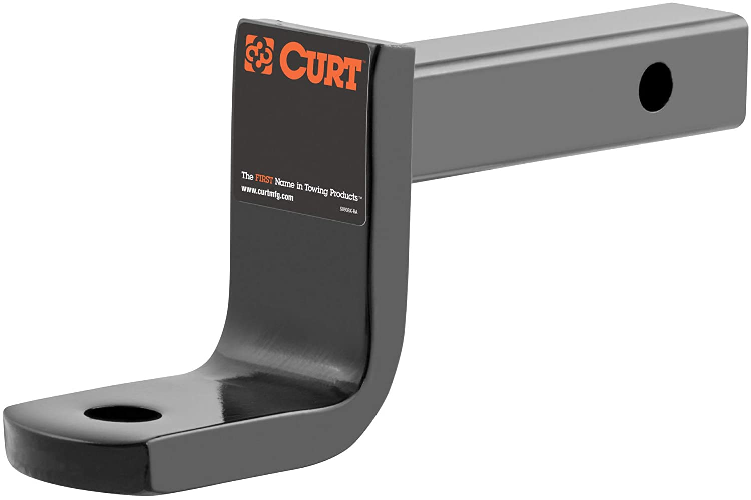 CURT 45521 Class 2 Trailer Hitch Ball Mount, Fits 1-1/4-Inch Receiver, 3,500 lbs, 3/4-Inch Hole, 3-1/4-Inch Drop, 2-5/8-Inch Rise