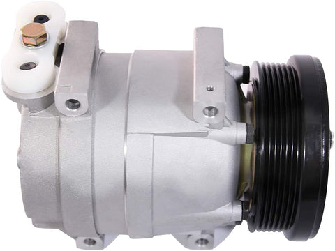 Deebior 1pc Air Conditioning AC A/C Compressor and Clutch Compatible with 04-08 Aveo 1.6L 06-08 Aveo5 1.6L & Pontiac 05-08 Wave 1.6L 05-07 Wave5 1.6L & Suzuki 04-10 Swift+ 1.6L l4