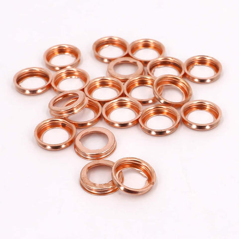 UTSAUTO 10 Pcs Copper Oil Drain Plug Gaskets M12 Oil Crush Washers Seal F4XY-6734-A 11026-01M02 11026-JA00A Replacement for Ford Rogue Sentra Xterra Altima Frontier Armada Jukes 350Z Infiniti G35 G37