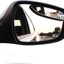 Blind Spot Mirrors. long design Car Mirror for blind side by Utopicar for traffic safety. Door mirrors for great rear view! [stick-on] (2 pack)