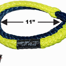 Bubba Rope Gator-Jaw PRO Synthetic Shackle, 7/16” – Heavy-Duty Vehicle Tow Shackle: 52,300 lbs. Capacity - Yellow