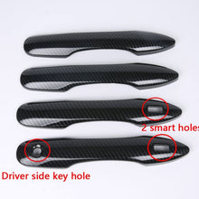 Eiseng Auto Exterior Door Handle Cover Trim Strip 4pcs for Toyota Camry 2018 2019 2020/2020 Corolla / 2019 2020 Avalon / 2016 2017 2018 2019 Prius (Carbon Fiber)