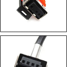 O-NEX 2x 9006 9005 Socket Female Adapter Wiring Harness Pigtail Plug Connector for Headlight or Fog Light (fits: HB4, H10, 9145)