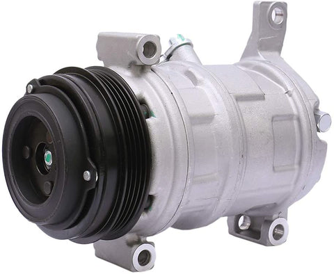 FKG AC Compressor and A/C Clutch CO 29002C 1520410 fit for Cadillac Escalade, Chevy Express Silverado 1500 2500 3500 Tahoe, GMC Savana Sierra 1500 2500 3500 Yukon, Hummer H2 with 2 Mounting Holes