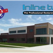 Inline Tube SH12 Stainless Steel Braided Brake Hose Line -3an Straight 12" Long Clear Coat Cover (D-12-8)