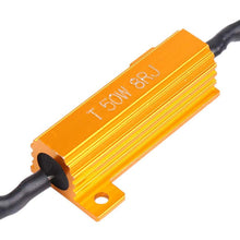 uxcell 2pcs H11 LED Car Headlight Anti Flicker Resistor Canceller Decoder 50W DC 12V 8R