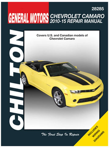 Chilton Repair Manual for Chevy Camaro (2010-2015)