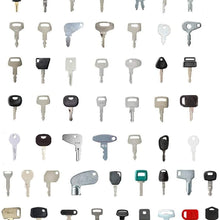 53 Keys Set Construction Equipment Master Keys Set-Ignition Key Ring for Heavy Machines by zok