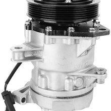 Air Conditioner Compressor, Automotive A/C Air Conditioning Compressor Assembly Fit for Jeep Liberty 3.7L V6 2002-2005 Replaces Part# CO 30001C