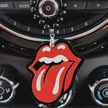 INEBIZ Hip Hop Acrylic Red Lip and Tongue Rearview Mirror Hanging Charm Dangling Beaded Pendant for Car Decoration (Lip)