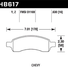 Hawk Performance HB617Y.630 LTS Brake Pad