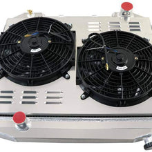 ALLOYWORKS 3 Row Aluminum Radiator+Shroud Fan+Relay For 1957-1959 Ford Skyliner/Fairlane/Ranchero/Victoria/Galaxie/Mercury V8