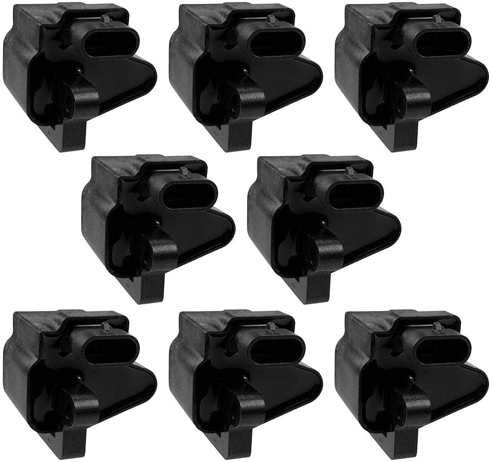 8 PCS Ignition Coil For V8 8.1L 6.6L 6.0L 03-06 AVALANCHE SUBURBAN 2500/03-05 EXPRESS 2500-03-06 SIERRA 2500 HD 3500 YUKON XL 2500/03-05 SAVANA 2500 3500-02-06 ESCALADE ESV EXT