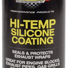 Design Engineering 010300 High-Temperature Silicone Coating Spray Assortment Case - 2 Cans Each of Black, Aluminum, and White