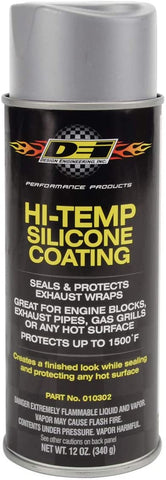 Design Engineering 010300 High-Temperature Silicone Coating Spray Assortment Case - 2 Cans Each of Black, Aluminum, and White