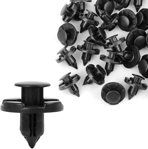 uxcell 30 Pcs 8mm Hole Retainer Clips- Plastic Drive Rivets Mud Flaps Bumper Fender Push Clips for Nissan