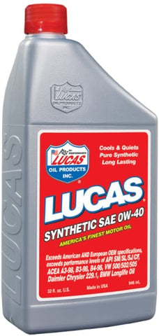 Lucas Oil Motor Oil 1 Quart