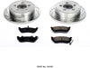 Power Stop K2197 Rear Brake Kit with Drilled/Slotted Brake Rotors and Z23 Evolution Ceramic Brake Pads