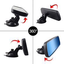 Anti-glare Rear View Mirror, Universal Car Truck Interior RearView Mirror ANTI GLARE Suction Cup Blue Mirror