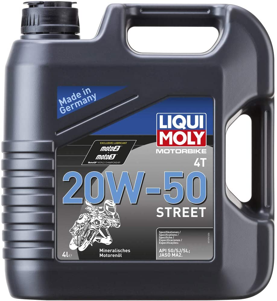 Liqui Moly 20064 Motorbike 4T 20W-50 Street Engine Oil - 4 Liter