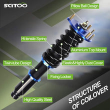 Coilover Struts Suspensions Shock Struts Kits Assembly SCITOO Full Set Shocks Struts Kits fit for 1992-2001 Honda Prelude
