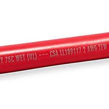 Camco 47483 Red 3/8" Stud 12" Long 2-Gauge Marine Battery Cable and Tinned Lug Assembly