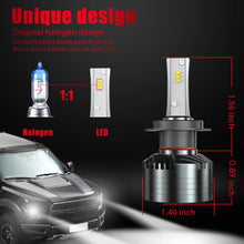 Marsauto H7 LED Headlight Bulbs, M2 Series Super Bright Head/Fog Light Bulbs with Fans, Holder Adapter Ip67 Csp Chips 10000LM 6000K Xenon White