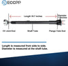 ECCPP Front Drive Shaft Prop Shaft Assembly Fit for 2001-2005 J-eep Grand Cherokee