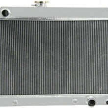 OzCoolingParts 4 Row Core All Aluminum Radiator for 1965-1967 66 Pontiac LeMans/Tempest, GTO(66mm Core)