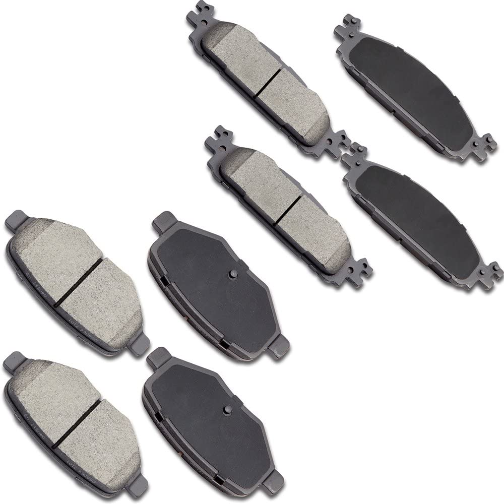 Ceramic brakes Pads,OCPTY Quick Stop Front Rear Brake Pad fit for 2011-2016 Ford Explorer,2009-2014 Ford Flex,2010-2012 Ford Taurus,2009-2012 Lincoln MKS,2010-2014 Lincoln MKT