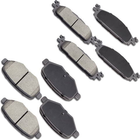 Ceramic brakes Pads,OCPTY Quick Stop Front Rear Brake Pad fit for 2011-2016 Ford Explorer,2009-2014 Ford Flex,2010-2012 Ford Taurus,2009-2012 Lincoln MKS,2010-2014 Lincoln MKT