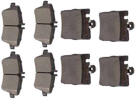 OCPTY Ceramic Brakes Pads, Quick Stop Front Rear Brake Pad fit for 2002-2005 Mercedes-Benz C230,2001-2005 Benz C240,2006-2007 Benz C280,2001-2005 Benz C320,2006-2007 Benz C350,2003-2005 Benz CLK320