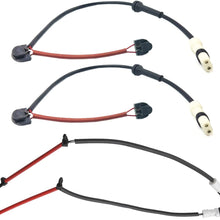 Bapmic 2 Pcs Rear 98761267601 + Front Left 99761275700 & Right 99761275500 Brake Pad Wear Sensor Kit for Porsche