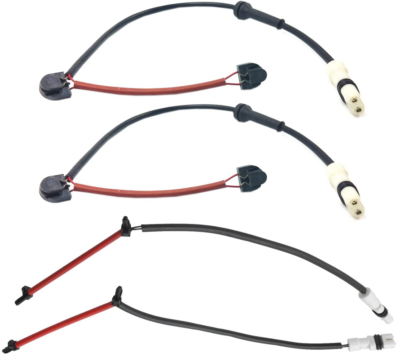 Bapmic 2 Pcs Rear 98761267601 + Front Left 99761275700 & Right 99761275500 Brake Pad Wear Sensor Kit for Porsche