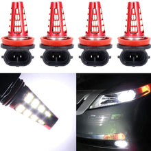 cciyu White 6000k H11 H8 H16 LED Bulbs 48SMD LED Bulbs Replacement for Fog Light,4Pack