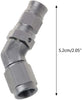 RJJX an -3 AN3 JIC 45 Degree Stainless Steel PTFE Custom Brake Hose Fitting