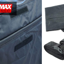 Roofmax Solid Waterproof Roof Cargo Bag Carrier - 15 Cubic Feet Fits All Cars - Heavy Duty Straps - Protective Mat - Roofmax Solid 15cf