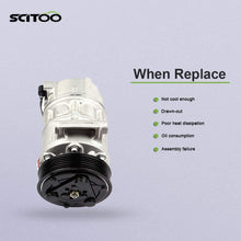 SCITOO Compatible with AC Compressor CO 29072C AC Compressor with Clutch fit Nissan Tsuru 1.6L Sentra 1.8L 2013-2015