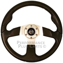 Performance Plus Carts Club Car Precedent GOF Cart 13.5" Black Steering Wheel with Black Adapter Hub