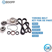 Timing Belt Water Pump Kit ECCPP TBK244 for Honda Accord Odyssey Acura CL Isuzu Oasis 2.2L 2.3L L4 SOHC 16 Valves Engine F22B1 F23A1 F23A4 F23A5 F23A7 (timing belt kit with water pump)