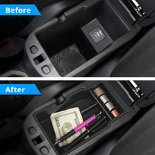 VANJING Center Console Insert Organizer Tray Armrest Box Secondary Storage with USB Hole for 2015 2016 2017 2018 2019 Jeep Renegade Accessories