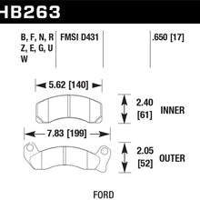 Hawk Performance HB263F.650 HPS Performance Ceramic Brake Pad