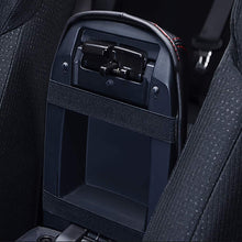 Leegi Car Armrest Box Cover Center Console Saver Covers for 2014 2015 2016 2017 2018 Toyota Corolla,Black with Black Stitches