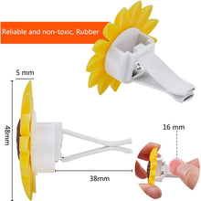 2 Pieces Sunflower Car Accessories Air Vent Clips with 32 Replacement Felt Pads, Yellow Sunflower and Cute Smile Face Car Air Freshener Air Vent Decorations