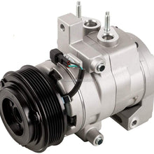 AC Compressor & 6-Groove A/C Clutch For Ford F150 F-150 5.0L V8 2011 2012 2013 2014 - BuyAutoParts 60-03217NA New