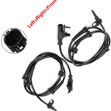ANGLEWIDE 2 x ABS Wheel Speed Sensors Left+Right+Front Replacement for 2009-2012 Infiniti FX35 2012 Infiniti EX35 2009-2013 Infiniti FX50