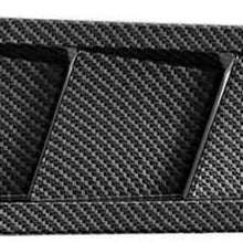 YJXUSHYQ Hood Intake Panel Intake Panel ABS Black Carbon Grain Universal Air Flow Vent Intake Hood Bonnet Cover Decorative Panel 2Pcs