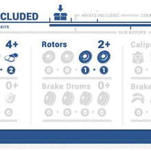 Callahan CDS02187 REAR 280mm D/S 5 Lug [2] Rotors + Ceramic Pads + Clips [fit Ford Fusion MKZ Zephyr Mazda 6 Milan]