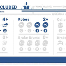 Callahan CDS02781 REAR 340mm D/S 8 Lug [2] Rotors + Ceramic Brake Pads + Clips [ fit Ford F250 Super Duty RWD ]